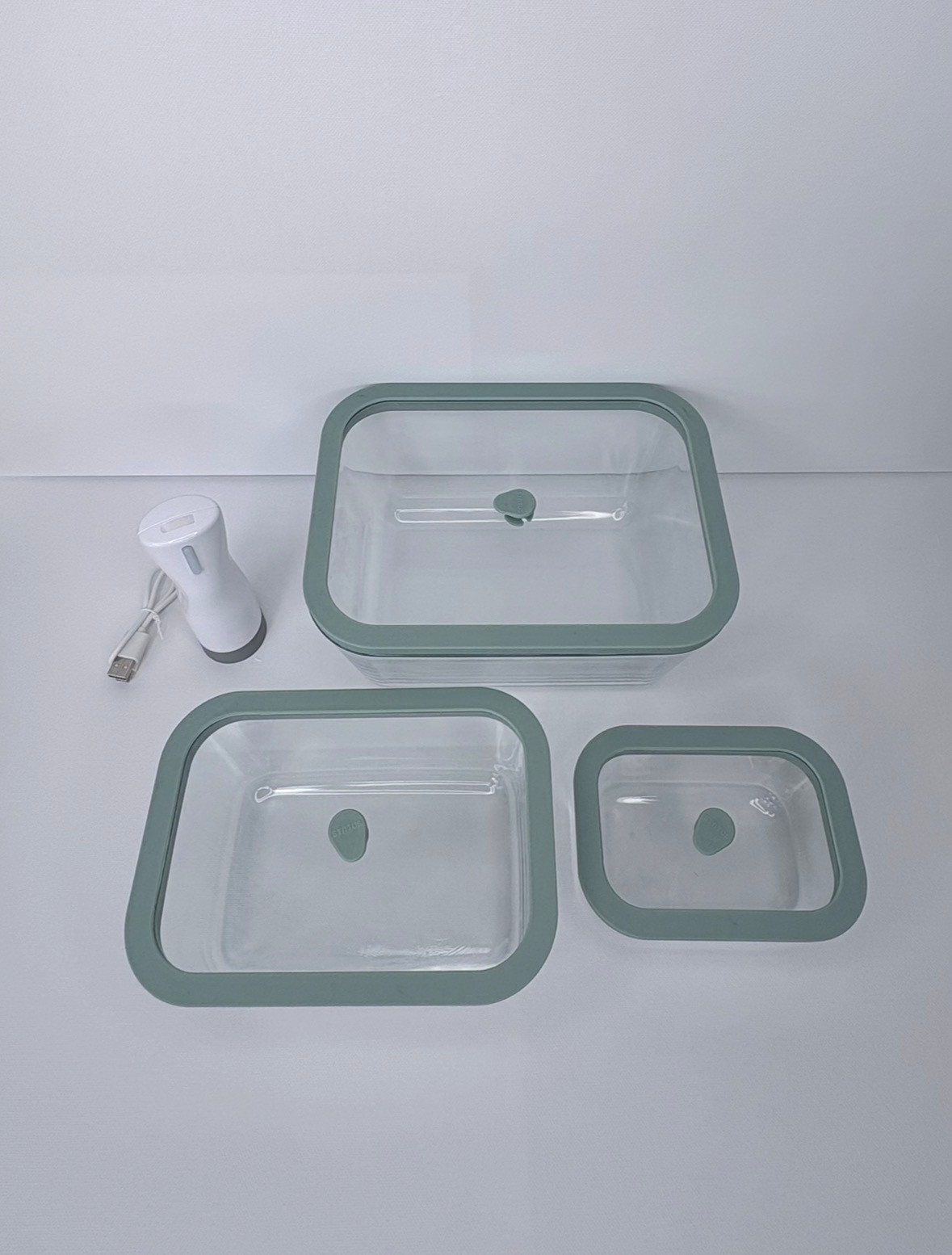 Glas - Vakuumbehälter Set mit elektrischer Pumpe EP 30 – Bild 4